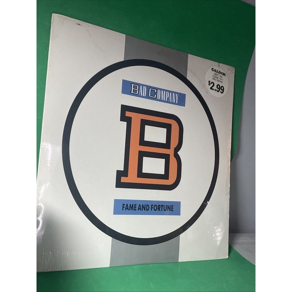 Bad Company Fame And Fortune Lp Vinyl 1986 SEALED/NEW with Caldor Store Sticker